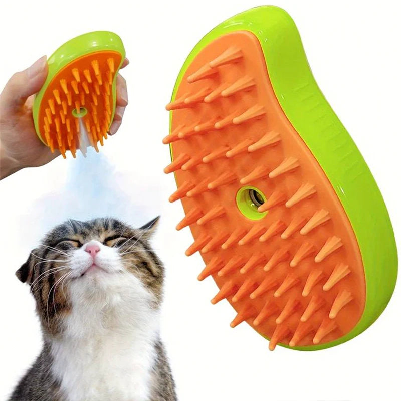 cepillo a vapor para mascotas 3 en 1