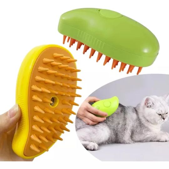 cepillo a vapor para mascotas 3 en 1